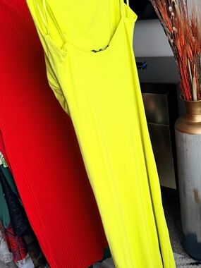 Zara Neon Yellow Slip Dress